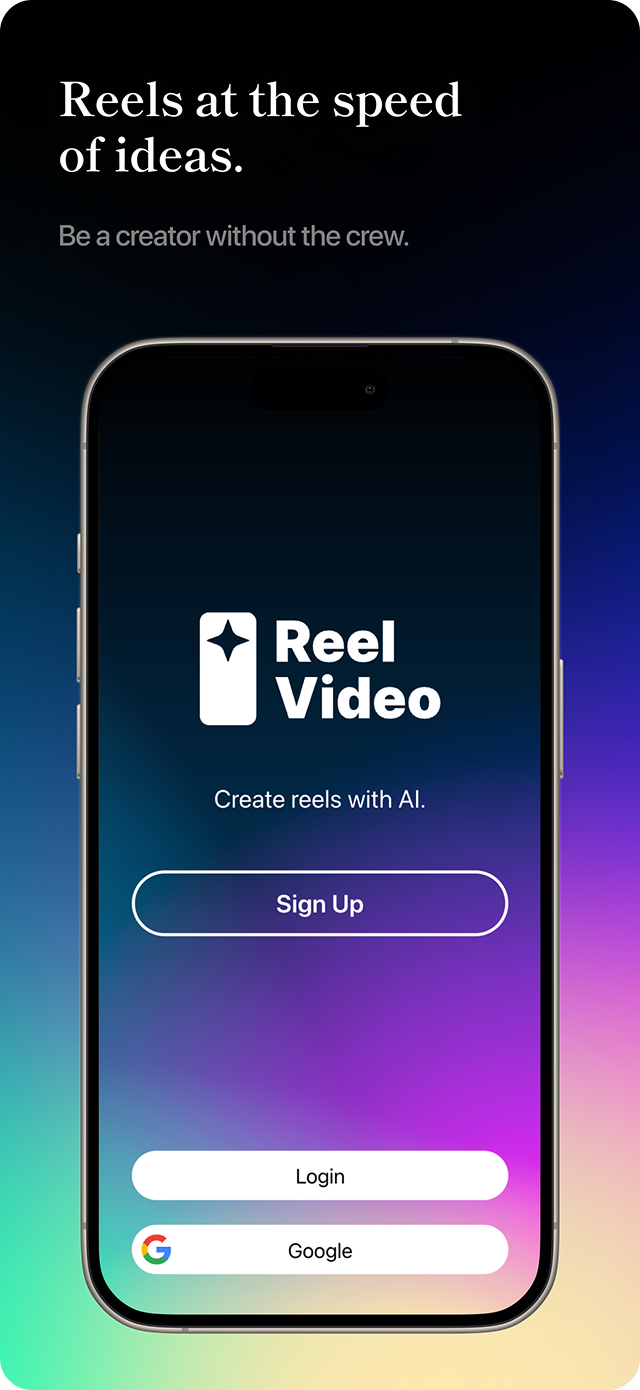 Reel Video app